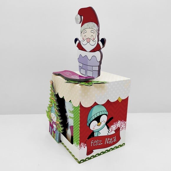 Arquivo Silhouette Caixa para Caneca Natal