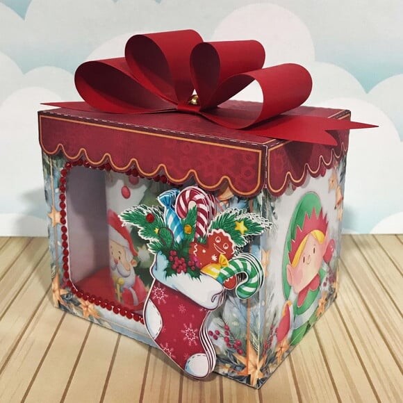Arquivo Silhouette Caixa para Caneca Natal