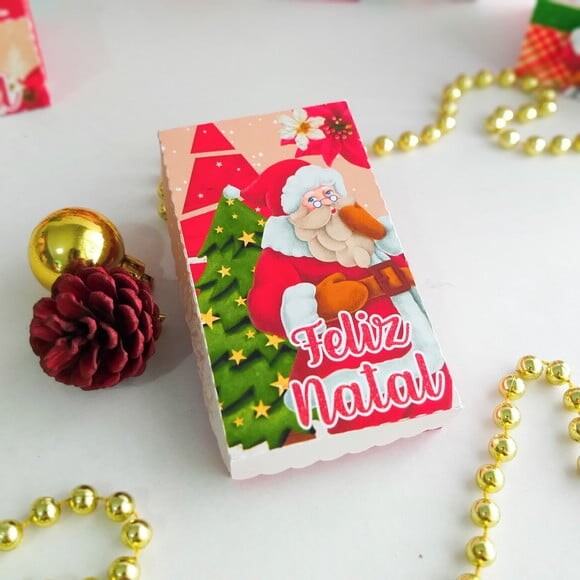 Arquivo Silhouette Caixa para Kitkat Natal