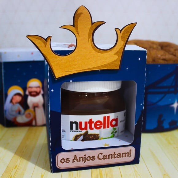 Arquivo Silhouette Caixa para Nutela 140g Natal