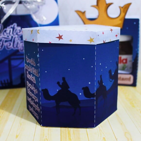 Arquivo Silhouette Caixa para Panetone (250g) Natal