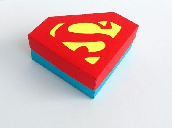 Arquivo Silhouette Caixa Superman Mulher Maravilha