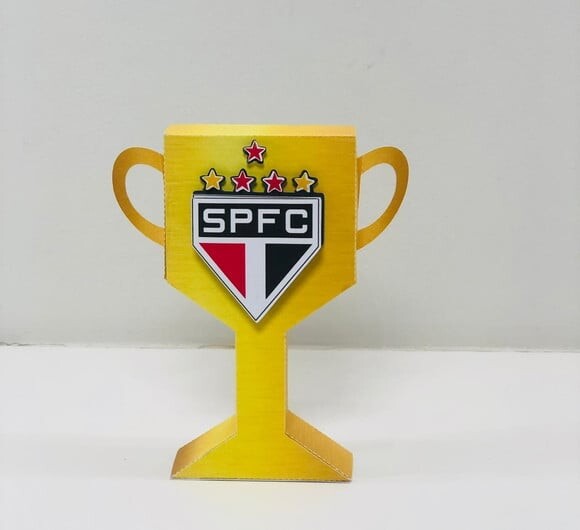 Arquivo Silhouette Caixa Trofeu Futebol São Paulo