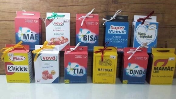 Arquivo Silhouette Caixas Milk Dias das Mães