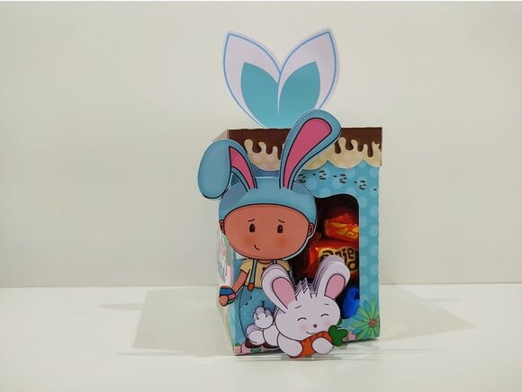 Arquivo Silhouette Caixinha Orelha Páscoa Meninas
