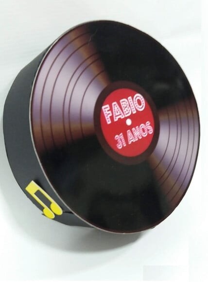 Arquivo Silhouette Caixinhas Disco Vitrola Anos 80