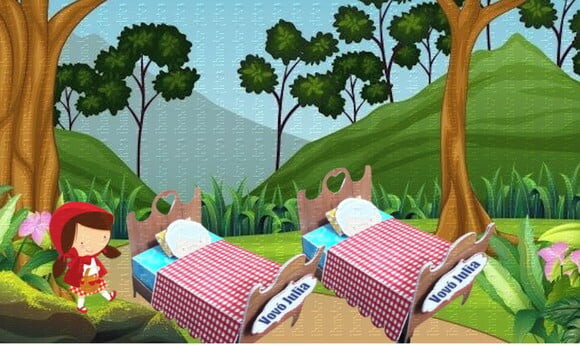 Arquivo Silhouette Cama Vovozinha Chapeuzinho Vermelha