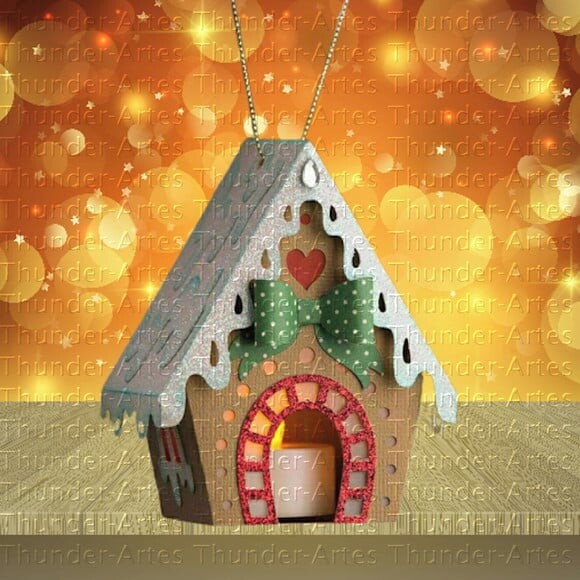 Arquivo Silhouette Casinha Decoração Natal