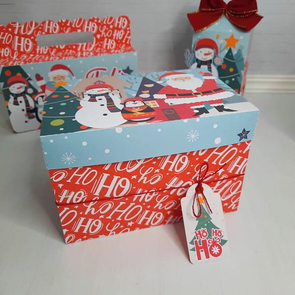 Arquivo Silhouette Confeiteiro Explosão com Gaveta Natal