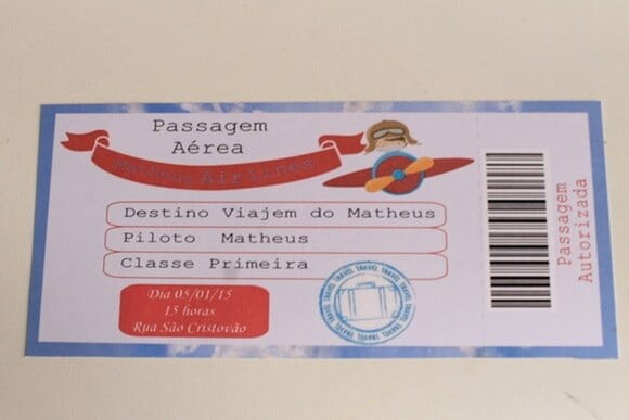 Arquivo Silhouette Convite Infantil Passaporte + Ingresso