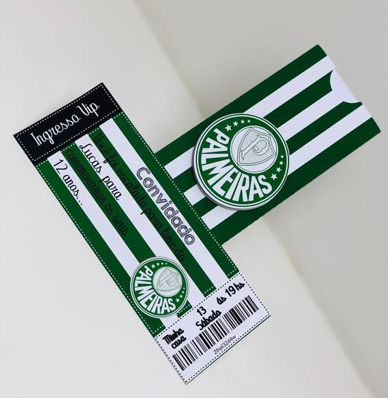 Arquivo Silhouette Convite Ingresso Palmeira,s Futebol