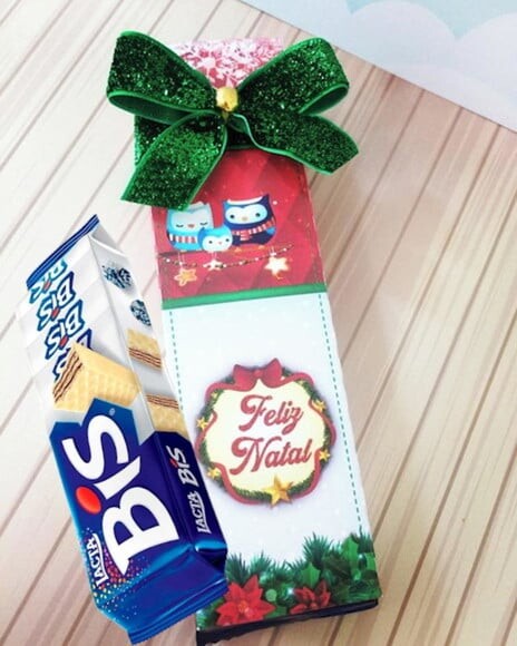 Arquivo Silhouette Embalagem Bis Natal