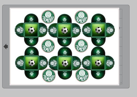 Arquivo Silhouette Forminhas Docinhos Palmeira,s Futebol