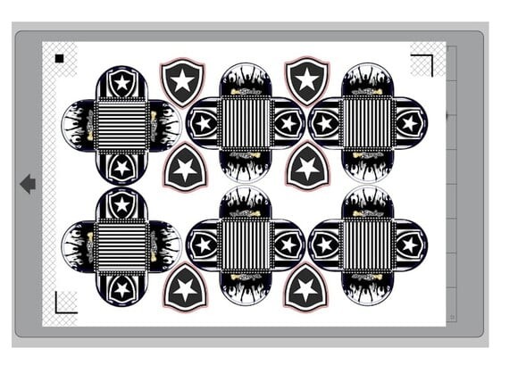 Arquivo Silhouette Forminhas para Docinhos Botafogo