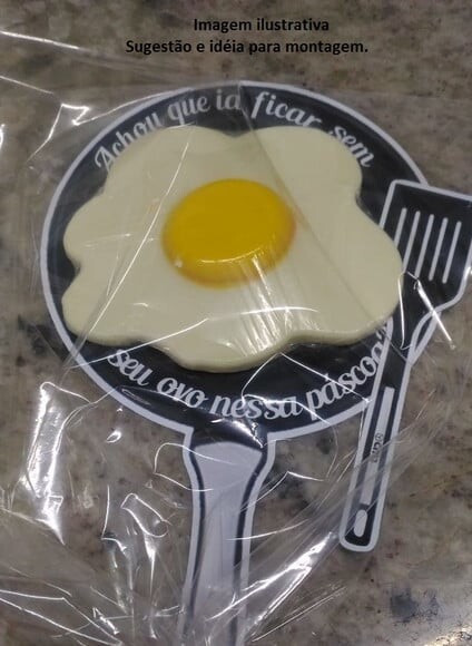 Arquivo Silhouette Frigideira Ovo Frito Pascoa