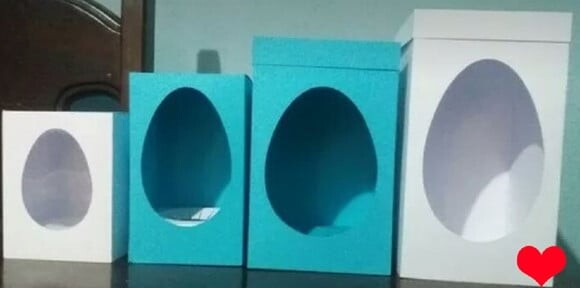 Arquivo Silhouette Kit Caixas para Ovos em Pé Pascoa