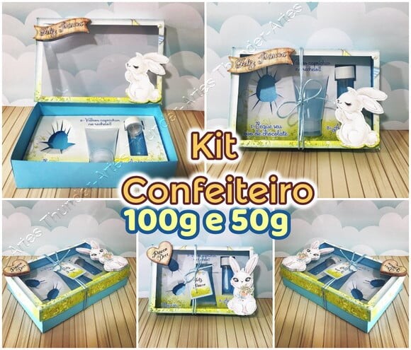 Arquivo Silhouette Kit Confeiteiro 50g e 100g Páscoa