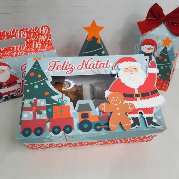 Arquivo Silhouette Kit Confeiteiro Natal das Crianças