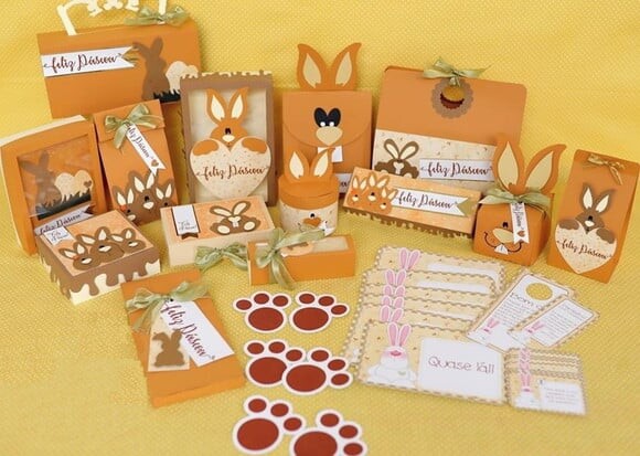 Arquivo Silhouette Kit de Caixas Completo para Pascoa Ovos