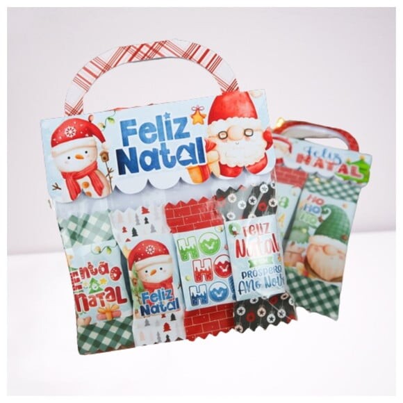 Arquivo Silhouette Lapela e Embalagem Balinhas Natal