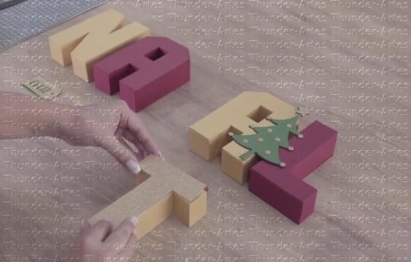Arquivo Silhouette Letras 3d Natal