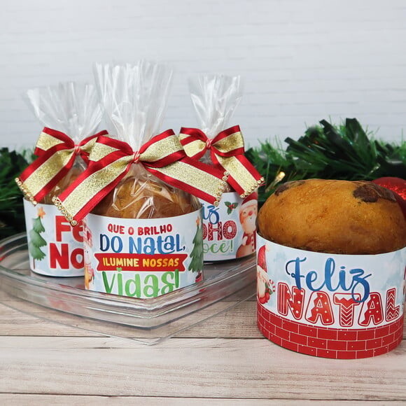 Arquivo Silhouette Saias Mini Panetone 80g Natal