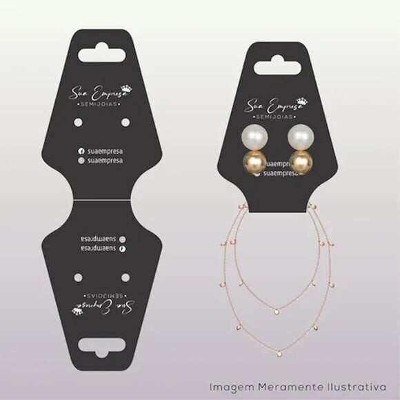 Arquivo Silhouette Tag para Bijuterias Colar e Pulseira