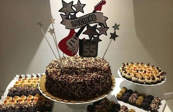 Arquivo Silhouette Topo de Bolo Happy Birthday Rock