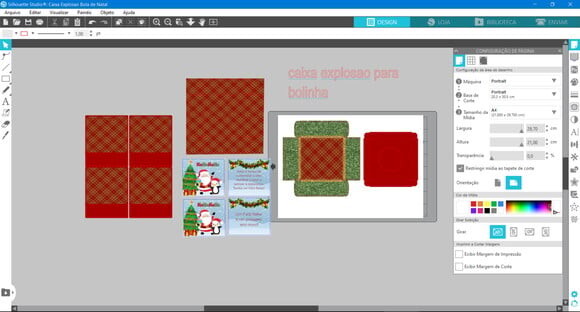 Arquivo Studio Caixa Explosao Bolinha Natal Tradicional