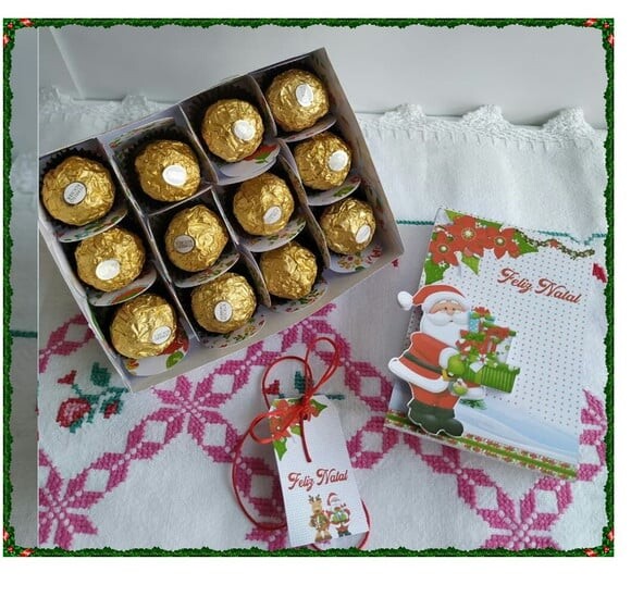 Arquivo Studio Caixa para 12 Doces Natal