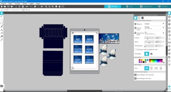 Arquivo Studio Caixa para 6 Bis Natal Azul