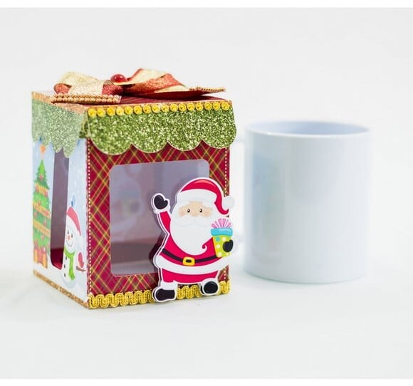 Arquivo Studio Caixa para Caneca com Arte Natal