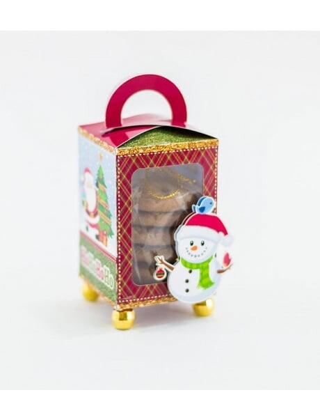 Arquivo Studio Caixa para Cookies com Arte Natal