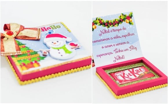 Arquivo Studio Caixa para Kit Kat Natal Tradicional