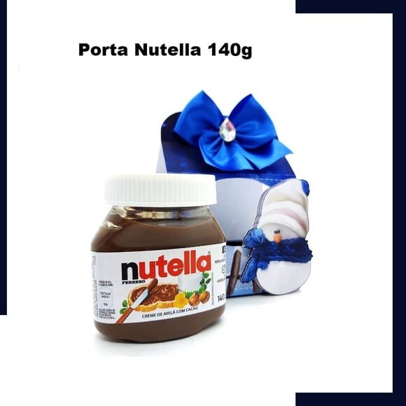 Arquivo Studio Caixa Porta Nutella 140g Natal Azul