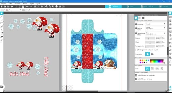 Arquivo Studio Caixinha Facil para Tubete Natal