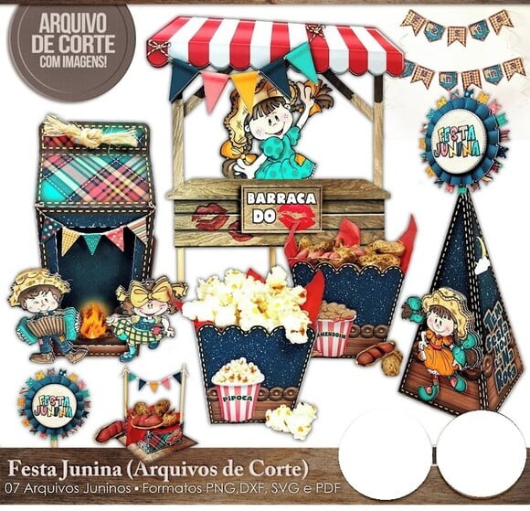 Arquivo Svg Kit São João Kit Festa Junina Arraiá