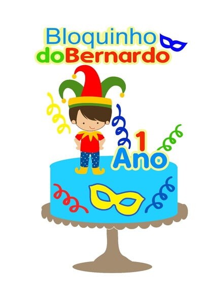 Arquivo Topo de Bolo Camadas Carnaval Infantil Frevo