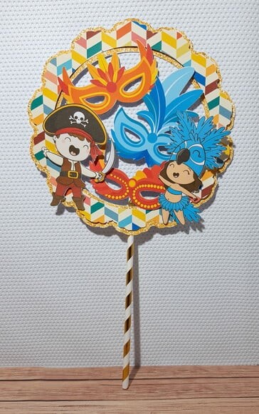 Arquivo Topo de Bolo Carnaval Infantil