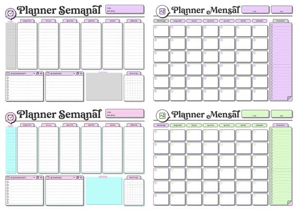 Arquivos - Miolo Planner de Mesa Permanente Não Datado A5