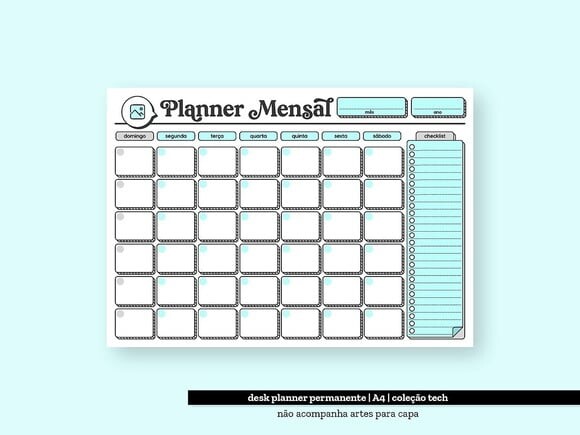 Arquivos - Miolo Planner de Mesa Permanente Não Datado A5