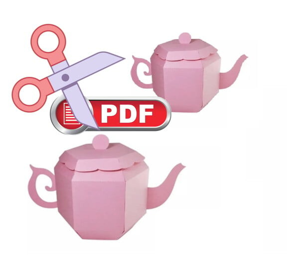 Bule 3d Chá Cozinha Festa Alice -arquivo de Corte pdf