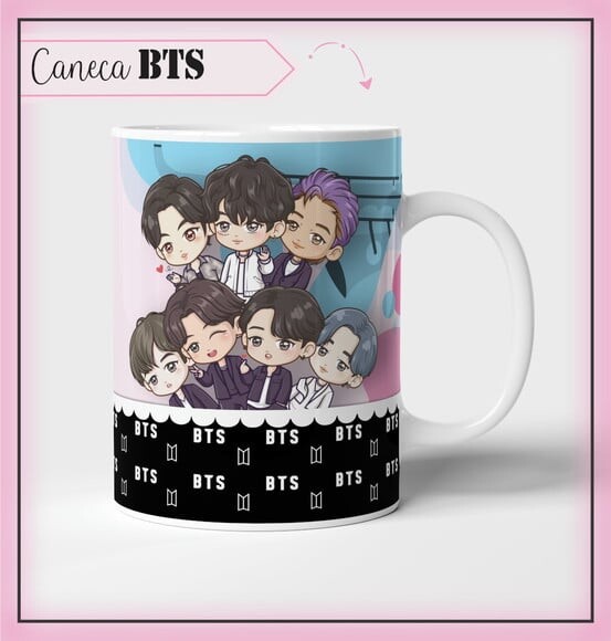 Estampa para Canecas Bts pdf Png
