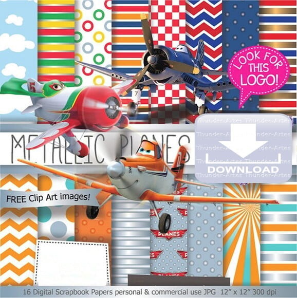 Kit Papel Digital Scrapbook Masha e o Urso