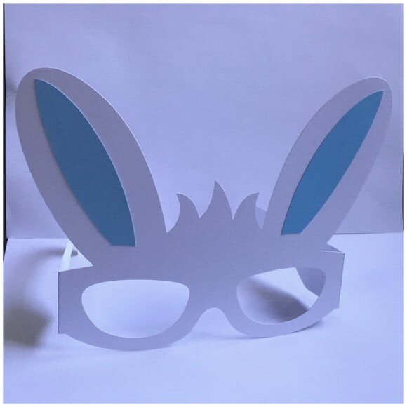 Mascara Oculos Coelho Pascoa Arquivo pdf / Corte Tesoura