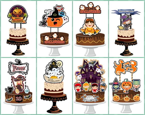 Topos Cake Simples e Fácil Halloween 16 Arquivos Studio
