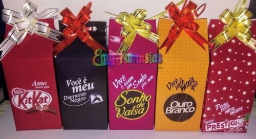 Arquivo (pdf) Kit Caixas Bombom Dia dos Namorados