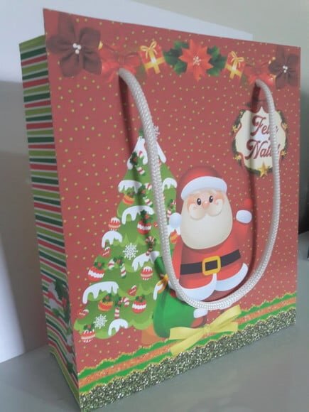 Arquivo (pdf) Silhouette Sacolinha Natal Tesourete