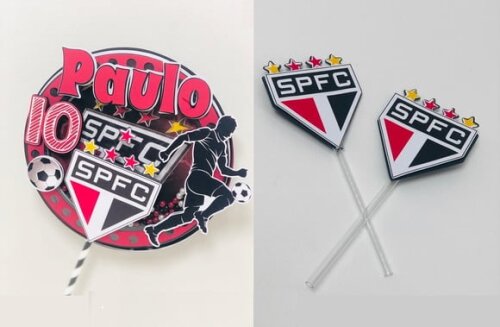 Arquivo Corte Topo Bolo Shaker Docinhos São Paulo Futebol