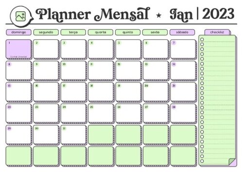 Arquivo de Corte - Miolo Desk Planner Datado 2023